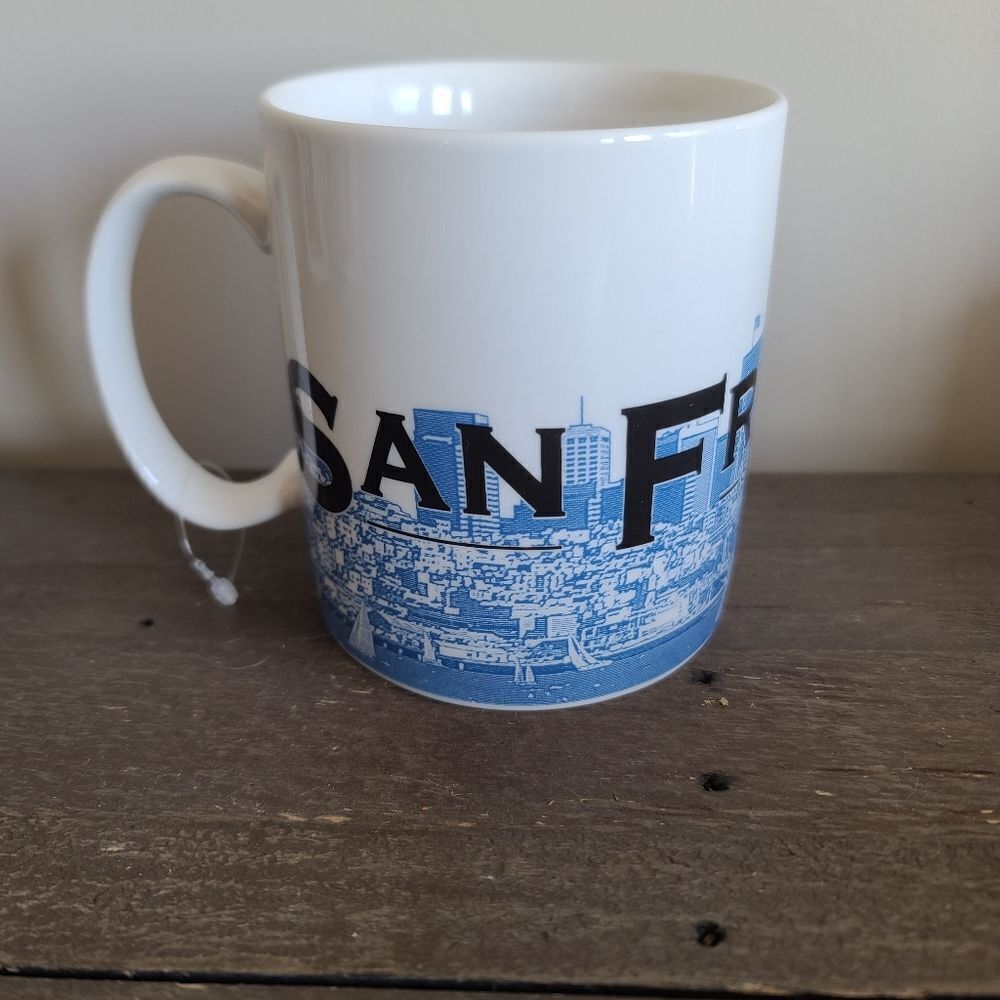 Starbucks Skyline Series One San Francisco City by the Bay Coffee Mug Large 2002